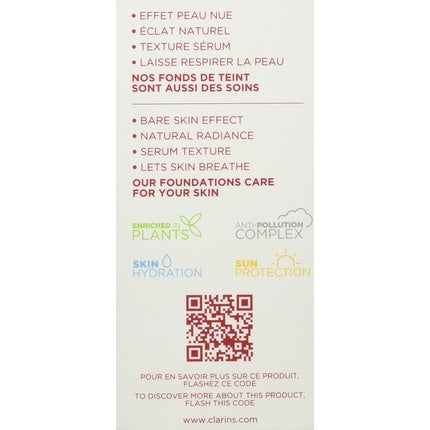 Fond de ten hidratant natural SPF15, Clarins, Skin Illusion Nr.114, 30ml