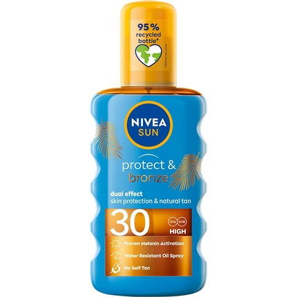 Ulei bronzant, Nivea, Sun Protect & Bronze SPF 30, 200ml