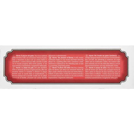 Pasta de dinți, Marvis, Cinnamon Mint, 25ml, roșu