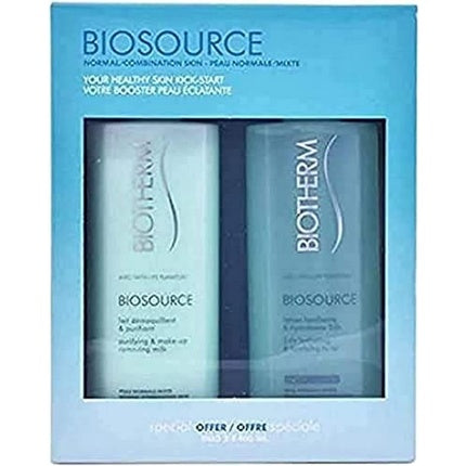 Set Cadou, Biotherm, Biosource, Toner Hidratant 400ml + Lapte Demachiant 400ml