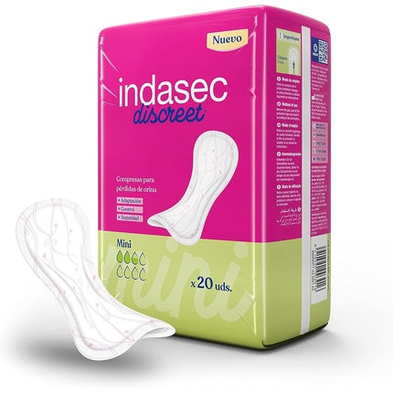 Absorbante, Indasec, Mini, roz-verde