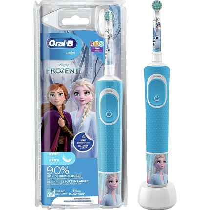 Periuță de dinți electrică, Oral-B, Kids Disney Frozen 2, Reîncărcabilă
