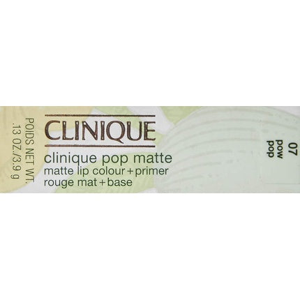 Ruj mat + primer, Clinique, Pop Matte, 07 Pow Pop, 3.5g