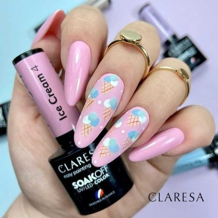Lac de unghii, Claresa, Ice Cream, set 4 buc, 5ml