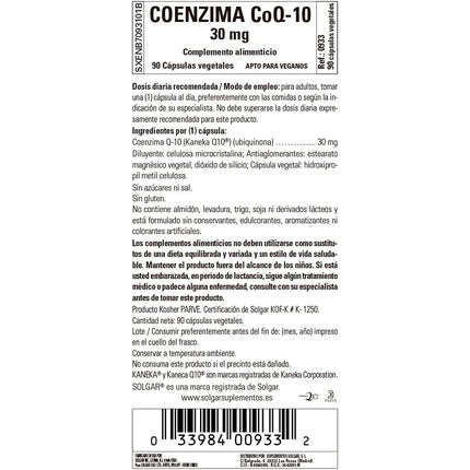 Supliment alimentar, Solgar, Maxi CoQ-10 30mg, 90 capsule