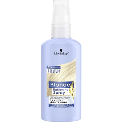 Spray decolorant Schwarzkopf Blonde Blondspray Super, albastru, 80g