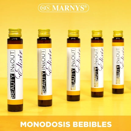 Supliment lichid, Marnys, Beauty In & Out Elixir, galben