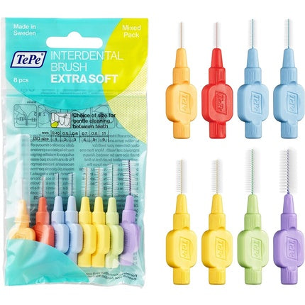 Periuțe interdentare, Tepe Extra Soft, set mixt 0.45-1.1mm
