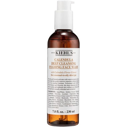 Spumă de curățare facială, Kiehl's, Calendula, 230ml