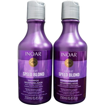 Set îngrijire păr Inoar Speed Blond 250ml violet