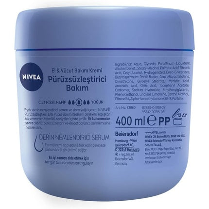 Cremă de mâini, Nivea, Crème Irresistibly Smooth, 400ml