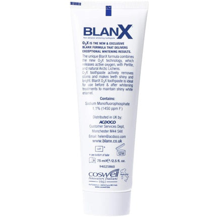 Pastă de dinți, BlanX, O3X, 75 ml