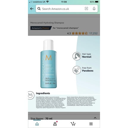 Șampon, Moroccanoil, Color Continue, 70ml
