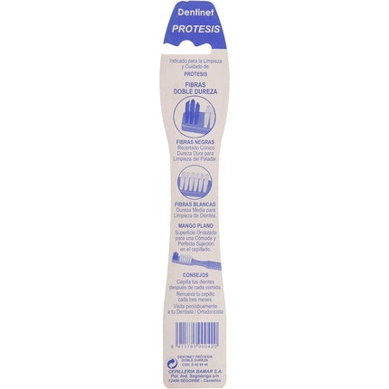 Periuță dinți, Dentinet, Protesis, galben cu alb