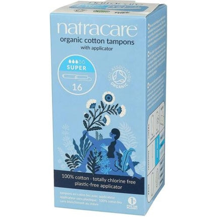 Tampoane organice, Natracare, cu aplicator, debit mediu-mare