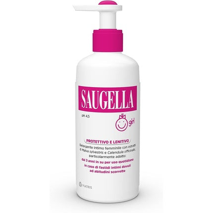 Gel intim, Saugella Girl, pH neutru, 200 ml