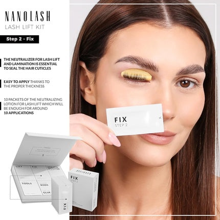 Adeziv gene false, Nanolash, Step 2 Fix Lash Lift