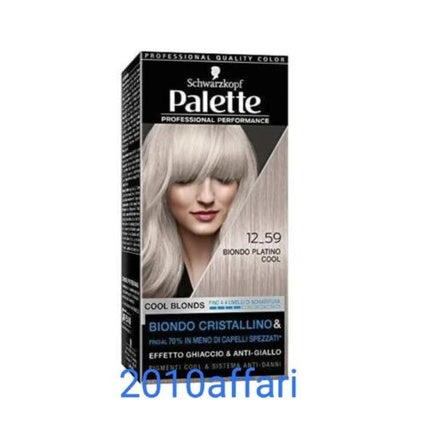 Vopsea de păr, Schwarzkopf, Palette 12-59, blond platinat rece