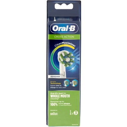 Capete periuță electrică, Oral-B, Cross Action, set 3 buc