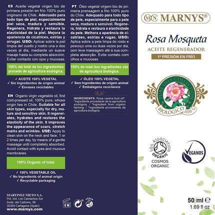 Ulei Masaj, Marny's, Rosehip, 50ml