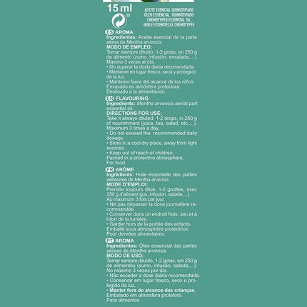 Ulei esențial de mentă, MARNYS, Arvensis, 15ml