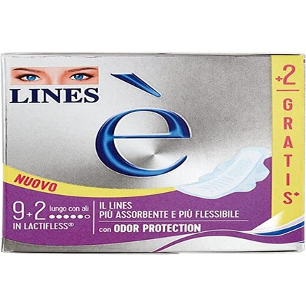 Absorbante feminine Lines Lactiflex, 9 bucăți + 2 gratis