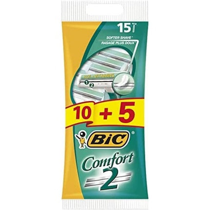 Aparat de ras de unică folosință, Bic Comfort 2, 15 bucăți