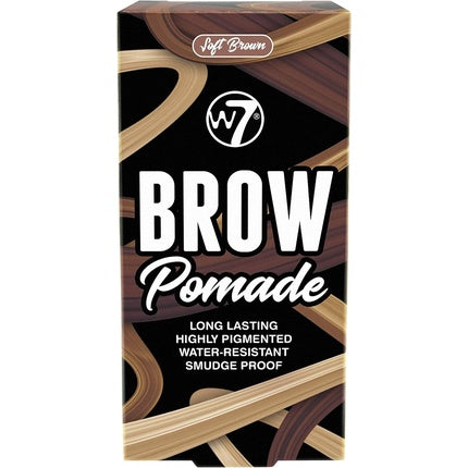 Pomadă sprâncene W7 Soft Brown, 30g