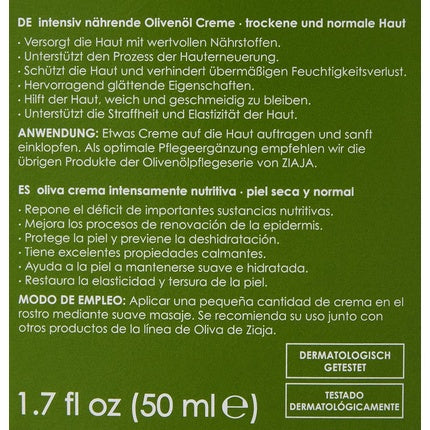 Cremă nutritivă facială, Ziaja, Oliva Natural, 50ml