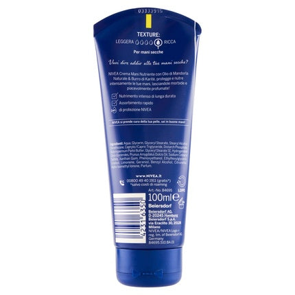Cremă de mâini Nivea, hrănitoare, 100ml