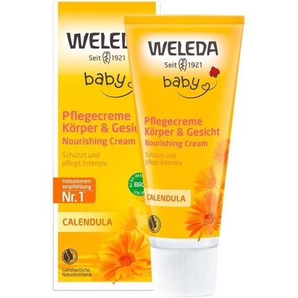 Cremă îngrijire corp și față, Weleda, Calendula, 75ml