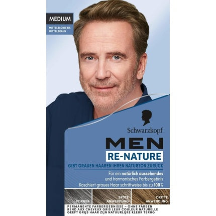 Vopsea de păr, Schwarzkopf, Re-Nature Men, mediu