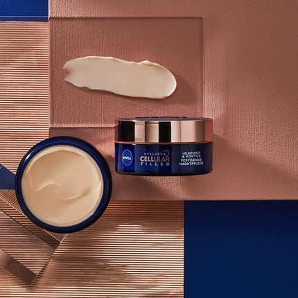 Crema de noapte, Nivea, Hyaluron Cellular Filler, 50ml