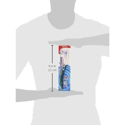 Periuță de dinți Silvercare, Medium, alb-verde