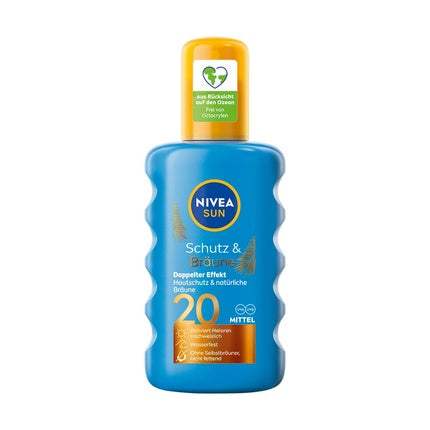 Spray Protectie Solara, Nivea SUN, SPF 20, albastru-galben