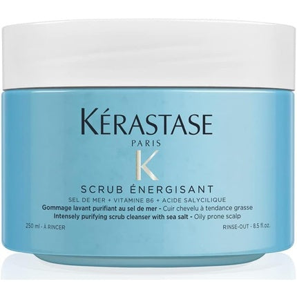 Tratament scalp Kérastase, Fusio Scrub, 250ml, albastru