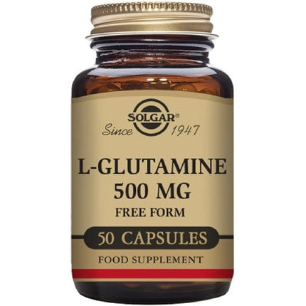 Capsule Vegetale, Solgar, L-Glutamina 500mg, Vegan