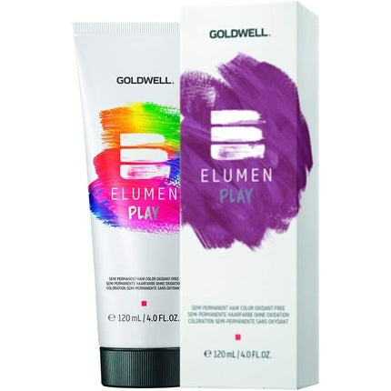 Vopsea pentru păr, Goldwell Elumen Play, semi-permanent, mov metalic