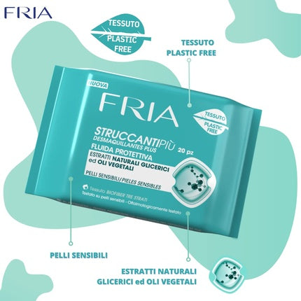 Șervețele Demachiante, Fria, 20 buc, calmante