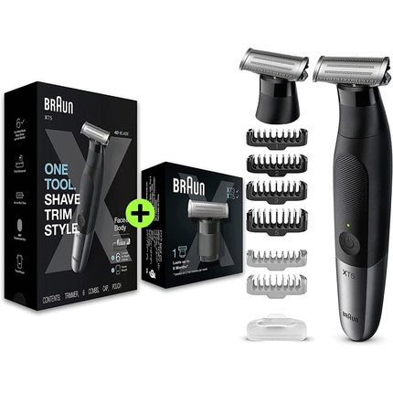 Aparat tuns barba Braun Series X XT5200, 6 accesorii