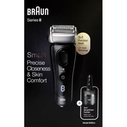Aparat de Ras Electric, Braun, Series 8, Negru