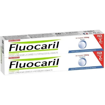 Sistem de curățare a pielii, Fluocaril, Fluoc Bifluore 145 Gum, 2x75 ml
