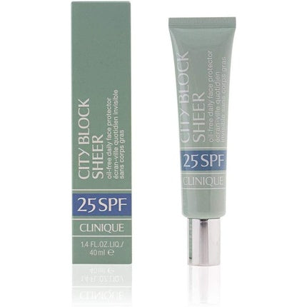 Protecție Solară Față, Clinique, City Block Sheer, 40ml, verde