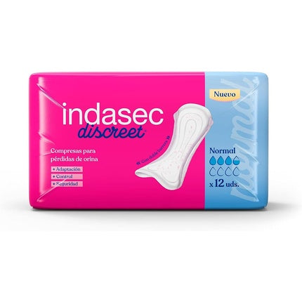 Absorbante zilnice, Indasec, Discreet Normal, 12 bucati