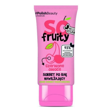 Cremă de mâini, Floslek, So Fruity, fructe roșii, 95 g