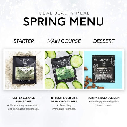 Masca Purifianta, Apivita, Propolis, negru