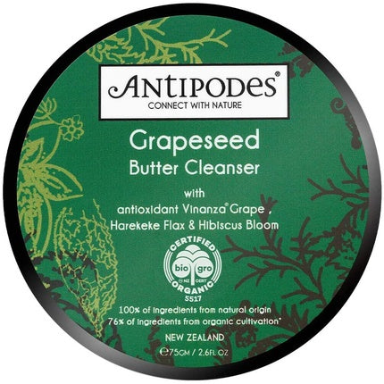 Demachiant facial, Antipodes, Grapeseed Butter, 75g