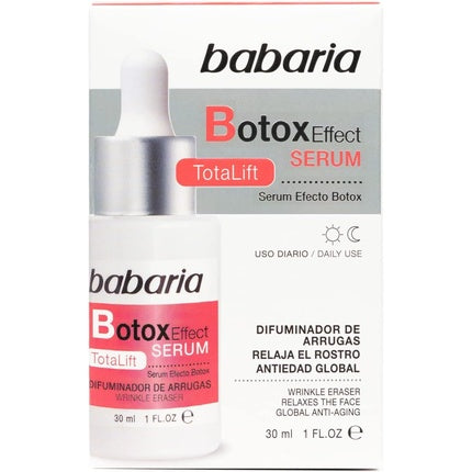 Ser anti-îmbătrânire Babaria Botox Effect, Total Lift, 30ml