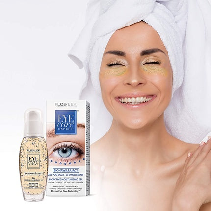 Gel hidratant pentru ochi Floslek, 30ml, toate vârstele