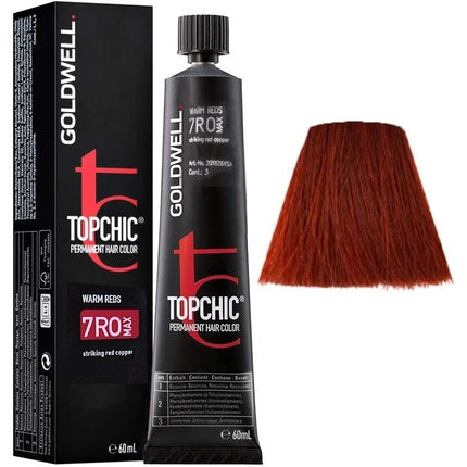 Vopsea de păr, Goldwell, 7RO MAX Arămiu-Roșu Cupru 60ml